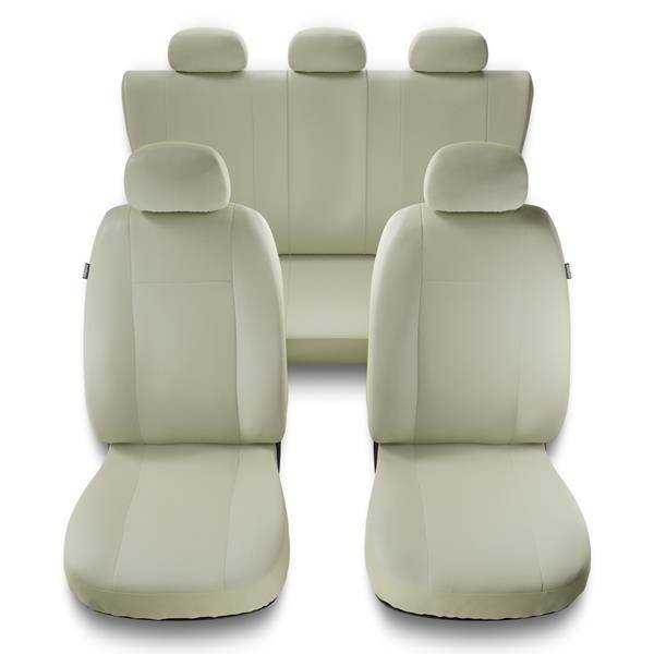 Manta para asiento trasero del coche beige