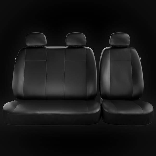 Fundas de asientos hechas a medida para Citroen Berlingo II XTR Furgoneta  (2008-2018) - Auto-Dekor - Premium - nero negro