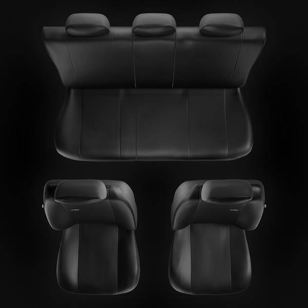 Fundas universales para asientos de coche para Daewoo Matiz (1997-2004) -  Auto-Dekor - X-Line - negro negro