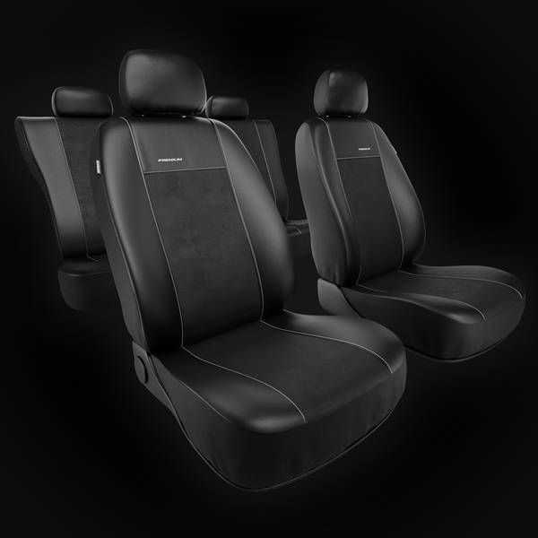 Fundas universales para asientos de coche para Daihatsu Terios I, II  (1997-2019) - Auto-Dekor - Premium - rozmiar A - negro negro