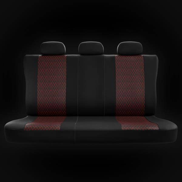 Fundas universales para asientos de coche para Daihatsu Terios I, II  (1997-2019) - Auto-Dekor - X-Line - negro negro