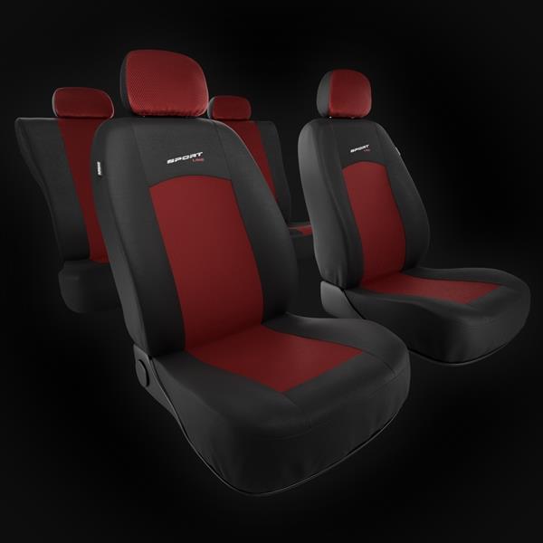 Fundas universales para asientos de coche para Daihatsu Terios I, II  (1997-2019) - Auto-Dekor - X-Line - negro negro