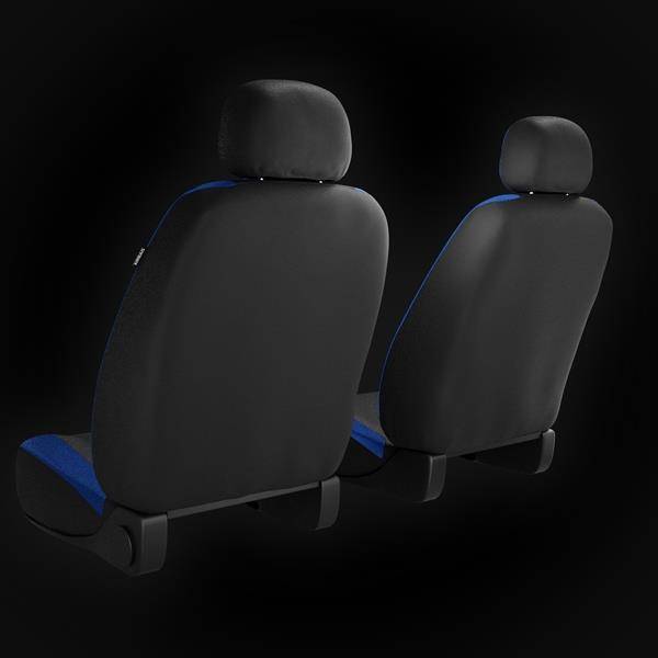 Fundas universales para asientos de coche para Daihatsu Terios I, II  (1997-2019) - Auto-Dekor - Premium - rozmiar A - negro negro