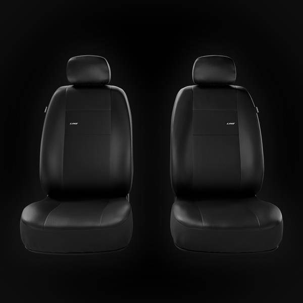 Fundas universales para asientos de coche para Daihatsu Terios I, II  (1997-2019) - Auto-Dekor - X-Line - negro negro