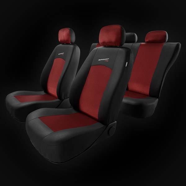 _ usu auto referencias asiento para ford ka plus 17-rojo kit completo ya referencias fundas para asientos 