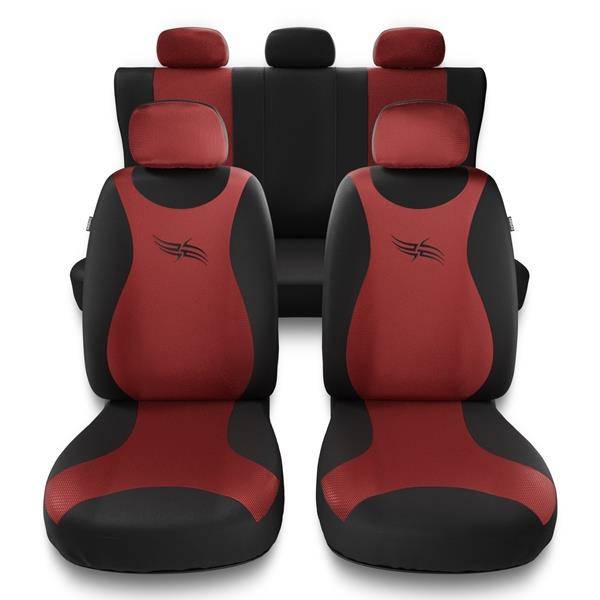 Universal asiento del coche rojo referencias para Hyundai i10 fundas para asientos ya referencias ya referencia 