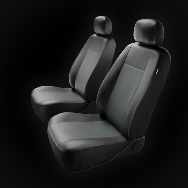 Fundas universales para asientos de coche para Kia Carens I, II, III, IV  (2000-2019) - Auto-Dekor - Comfort 1+1 - gris gris