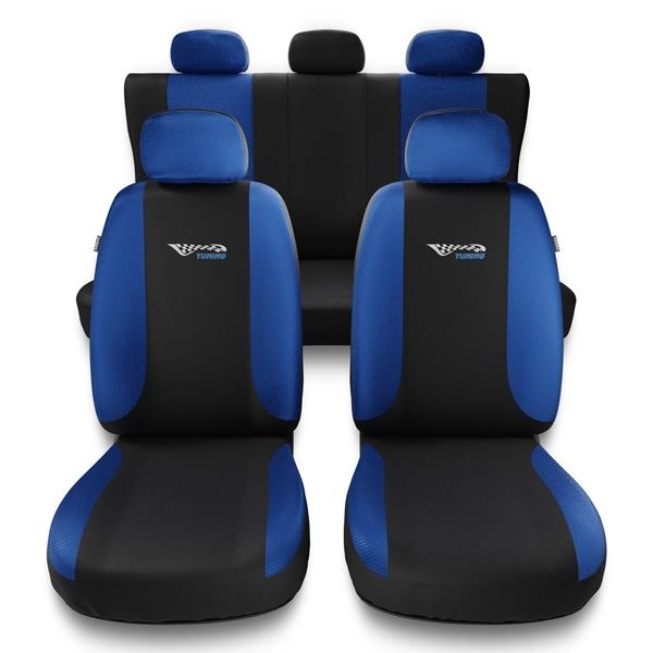 Fundas universales para asientos de coche para Nissan Sunny B13, B14, B15  (1995-2007) - Auto-Dekor - Tuning - azul azul