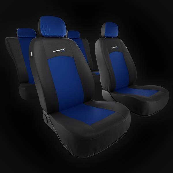 Fundas universales para asientos de coche para Peugeot 2008 (2013-2019) -  Auto-Dekor - X-Line - azul azul