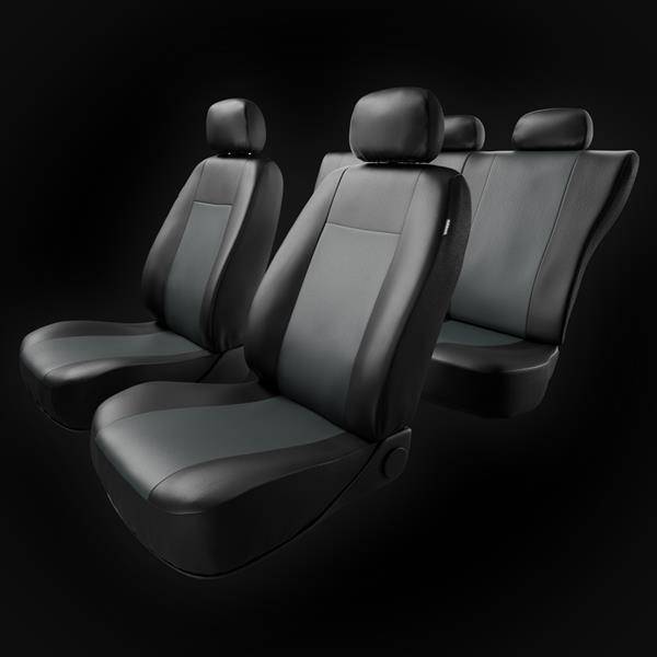 Fundas universales para asientos de coche para Seat Ibiza I, II, III, IV, V  (1984-2019) - Auto-Dekor - Sport Line - gris oscuro gris oscuro