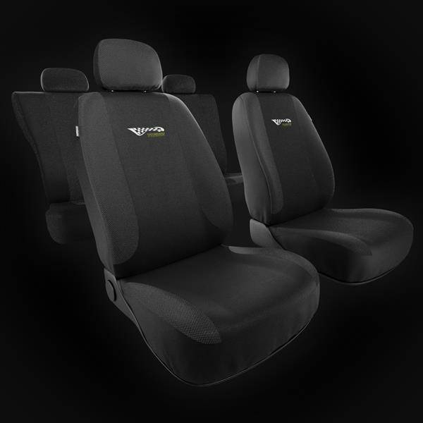 Fundas universales para asientos de coche para Seat Ibiza I, II, III, IV, V  (1984-2019) - Auto-Dekor - Tuning - plateado plateado