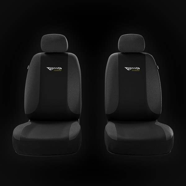 Fundas universales para asientos de coche para Suzuki Baleno I, II, III  (1995-2019) - Auto-Dekor - Premium - rozmiar A - gris negro y gris