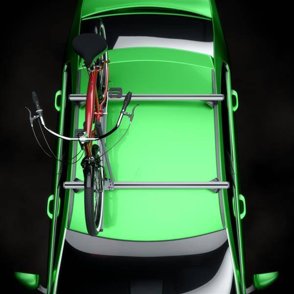 2x Portabicicletas de techo, Soporte para bicicletas para el techo del  coche con barra de aluminio con llave TOUR - Amos Aluminio 7617
