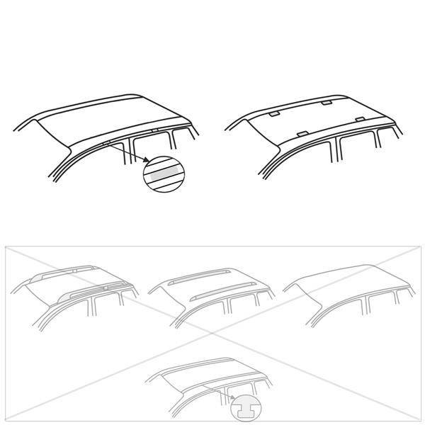 Portaequipajes (baca) de techo para Citroen Berlingo mk I Furgoneta  (2003-2010) - baca para coche - barras para techo de coche - Amos - K-B -  Dynamic - puntos de montaje barras de aluminio Koala&Dynamic