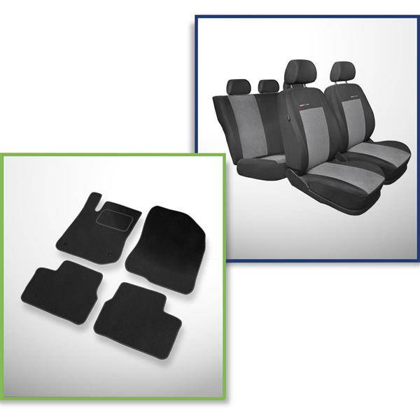 pasta Caligrafía apuntalar Set: alfombrillas de velour + fundas de asientos hechas a medida para  Peugeot 208 Hatchback (2012-2019) – Elegance P-2 | Tienda Carmager