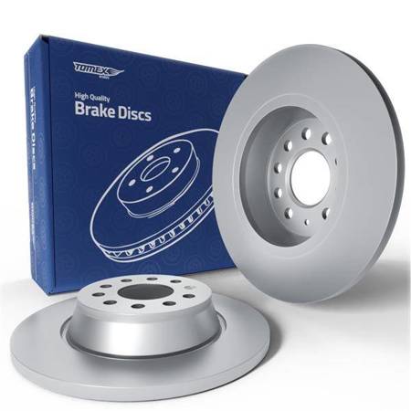 2x Discos de freno para Audi A6 C6 Avant, Berlina (2004-2011) - lleno - 302mm - Tomex - TX 72-92 (eje trasero)