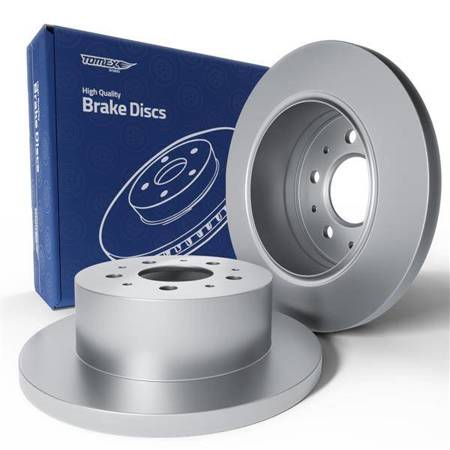 2x Discos de freno para Citroen Jumper I Furgoneta (2002-2006) - lleno - 280mm - Tomex - TX 70-61 (eje trasero)