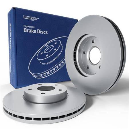 2x Discos de freno para Ford C-Max I Monovolumen (2007-2010) - ventilado - 278mm - Tomex - TX 71-11 (eje delantero)