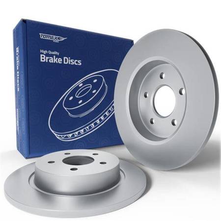 2x Discos de freno para Ford Grand C-Max Monovolumen (2010-2019) - lleno - 280mm - Tomex - TX 73-01 (eje trasero)