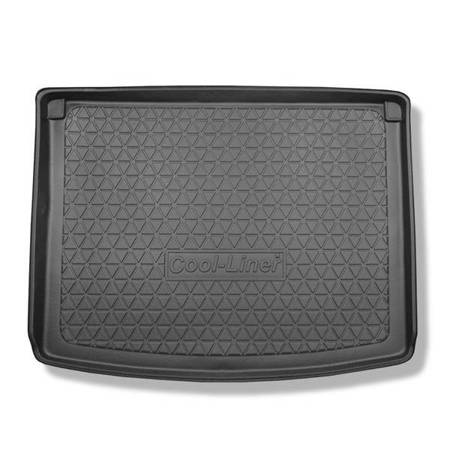 Alfombra para maletero para Volkswagen Caddy Life Mixt, Comfortline Mixt, Trendline Mixt Familiar (2004-10.2020) - Protector maletero - Alfombrilla maletero antideslizante - Aristar - Cool liner - 5 plazas; insonorización en las paredes del maletero; con 