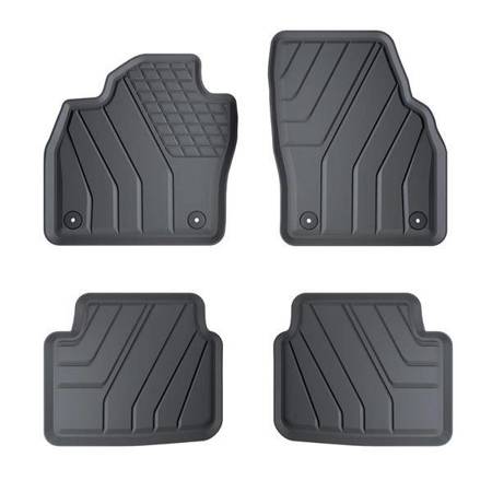 Alfombrillas de TPE para Skoda Kamiq SUV (2019-....) - alfombras para coche - Amal Plast - SPART line