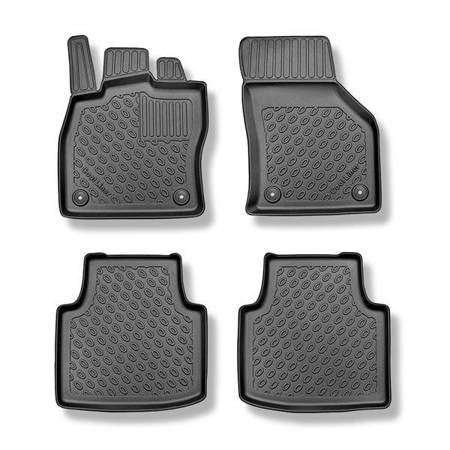 Alfombrillas de TPE para Skoda Superb III Liftback (05.2015-....) - alfombras para coche - Aristar - Cool liner - también con tracción híbrida