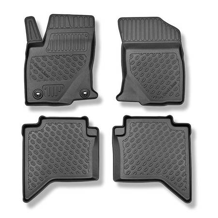 Alfombrillas de TPE para Toyota Hilux VIII Pick-Up (09.2016-....) - alfombras para coche - Aristar - Cool liner - cabina doble