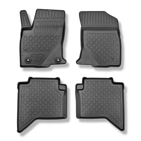 Alfombrillas de TPE para Toyota Hilux VIII Pick-Up (09.2016-....) - alfombras para coche - Aristar - Guardliner - cabina doble