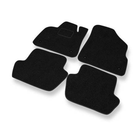 Alfombrillas de fieltro para Citroen DS5 (2011-2015) - alfombras para coche - negro - DGS Autodywan