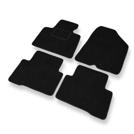 Alfombrillas de fieltro para Hyundai Santa Fe III (2012-2018) - alfombras para coche - negro - DGS Autodywan