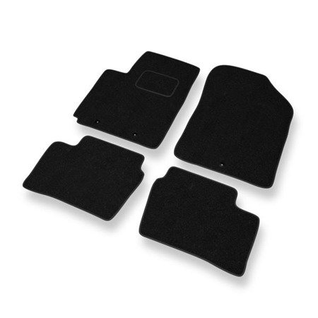 Alfombrillas de fieltro para Kia Picanto II (2011-2016) - alfombras para coche - negro - DGS Autodywan