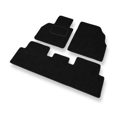 Alfombrillas de fieltro para Renault Scenic II (2003-2009) - alfombras para coche - negro - DGS Autodywan