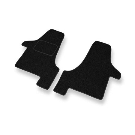 Alfombrillas de fieltro para Volkswagen Transporter T5 (2003-2015) - alfombras para coche - negro - DGS Autodywan