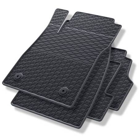 Alfombrillas de goma para Chevrolet Trax (2012-2022) - alfombras para coche - negro - Geyer & Hosaja - 872/4C