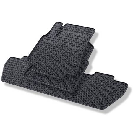 Alfombrillas de goma para Citroen Berlingo II (2008-2018) - alfombras para coche - negro - Geyer & Hosaja - 845/3C