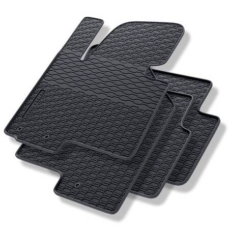 Alfombrillas de goma para Hyundai ix35 (2009-2015) - alfombras para coche - negro - Geyer & Hosaja - 830/4C