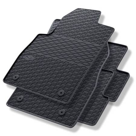 Alfombrillas de goma para Opel Astra J (2009-2019) - alfombras para coche - negro - Geyer & Hosaja - 801/4C