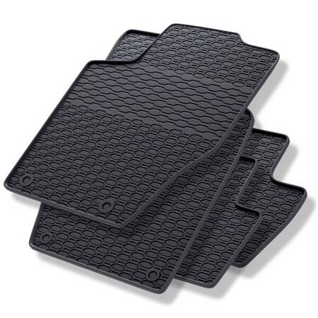 Alfombrillas de goma para Peugeot 307 I (2001-2007) - alfombras para coche - negro - Geyer & Hosaja - 822/4C