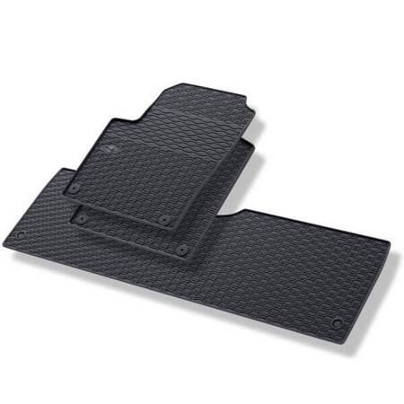 Alfombrillas de goma para Seat Alhambra I (1996-2010) - alfombras para coche - negro - Geyer & Hosaja - 819/3C