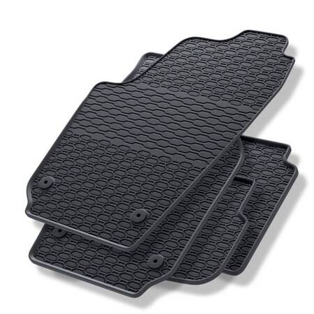 Alfombrillas de goma para Skoda Fabia I (1999-2008) - alfombras para coche - negro - Geyer & Hosaja - 910/4C