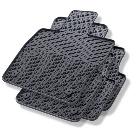 Alfombrillas de goma para Volkswagen Passat B8 (2014-2023) - alfombras para coche - negro - Geyer & Hosaja - 815/4C