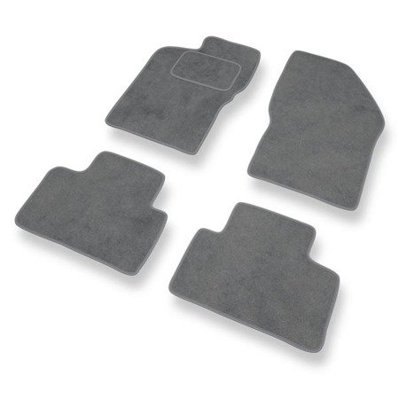 Alfombrillas de velour para Alfa Romeo 147 (2000-2010) - alfombras para coche - gris - DGS Autodywan