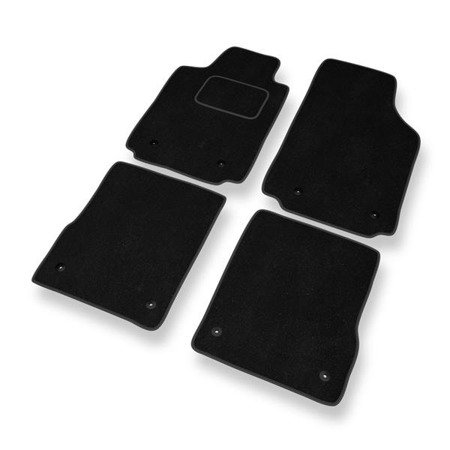 Alfombrillas de velour para Audi A2 I 8Z (1999-2005) - alfombras para coche - negro - DGS Autodywan