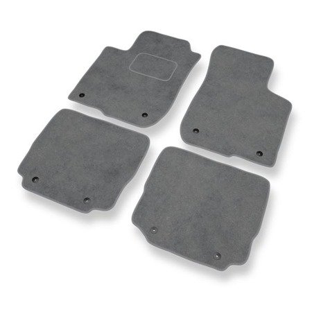 Alfombrillas de velour para Audi A3 I 8L (1996-2003) - alfombras para coche - gris - DGS Autodywan