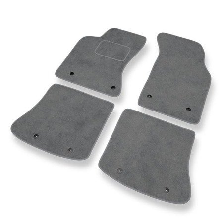 Alfombrillas de velour para Audi A4 I B5 (1994-2001) - alfombras para coche - gris - DGS Autodywan