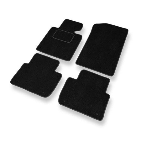 Alfombrillas de velour para BMW 3 M3 III E46 (2001-2006) - alfombras para coche - negro - DGS Autodywan