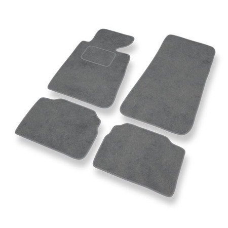 Alfombrillas de velour para BMW 5 III E34 (1988-1997) - alfombras para coche - gris - DGS Autodywan