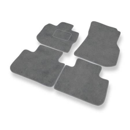 Alfombrillas de velour para BMW X3 (2018-....) - alfombras para coche - gris - DGS Autodywan