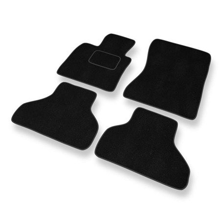 Alfombrillas de velour para BMW X6 I E71 (2008-2014) - alfombras para coche - negro - DGS Autodywan