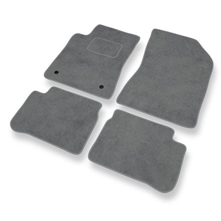 Alfombrillas de velour para Citroen C3 III (2016-....) - alfombras para coche - gris - DGS Autodywan